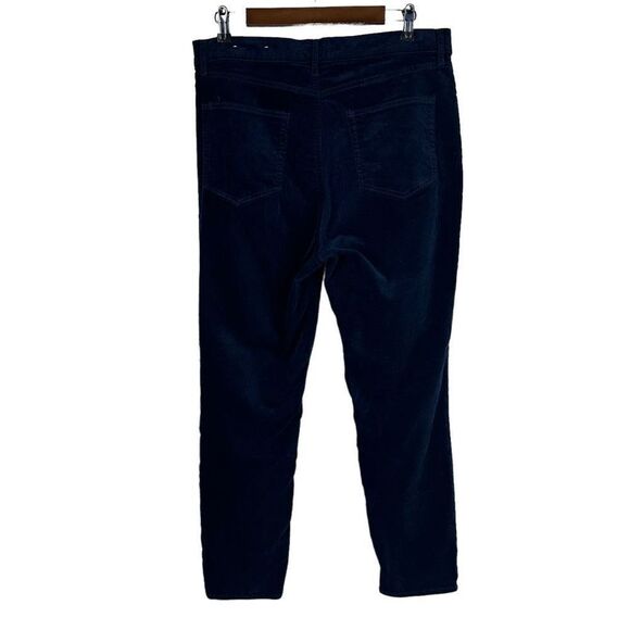 Loft Velvet Skinny Pants size 14 Dark Blue - Picture 2 of 10